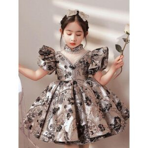 luxury kids gown